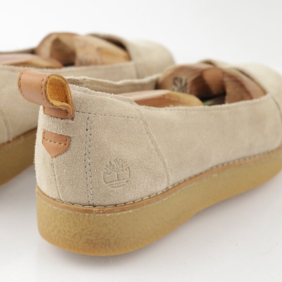 Timberland Women Paxton Hill Slip On Shoe Size 8 Tan Suede Crepe Platform Loafer - Picture 5 of 15